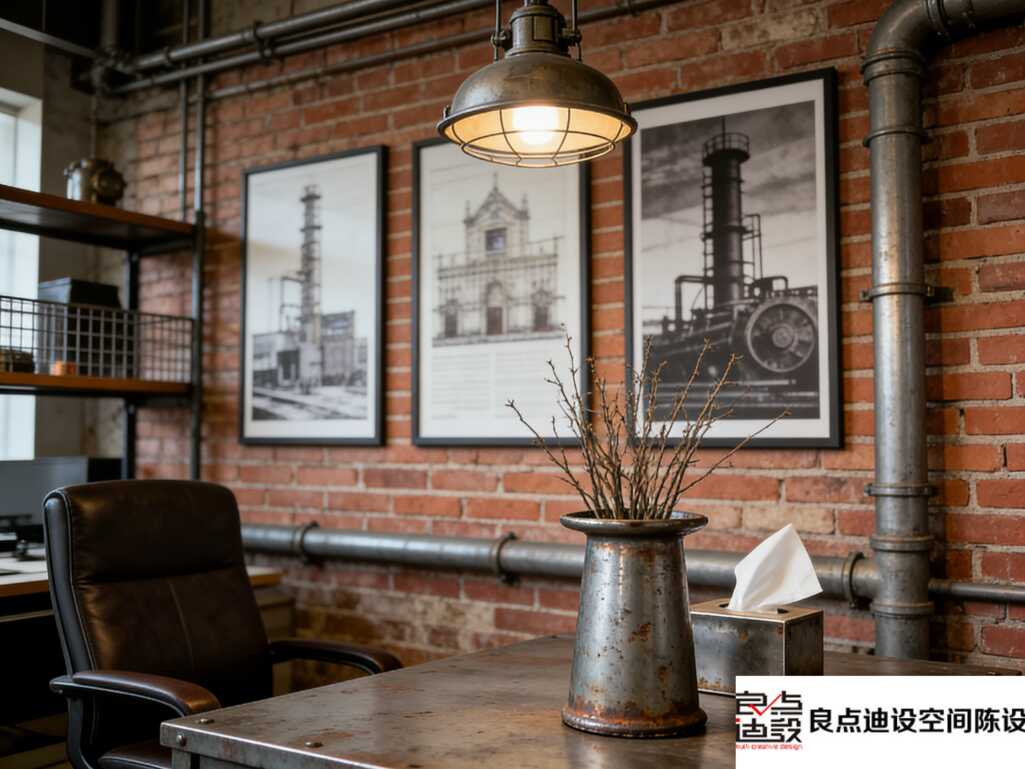 工业风办公室软装设计太绝了!粗犷美学让打工人爱上加班